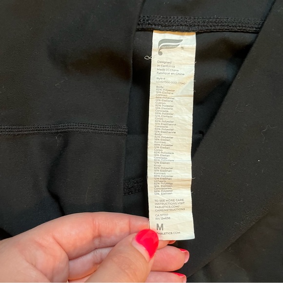 Fabletics Cashel Foldover PureLuxe Legging in black size medium - Picture 8 of 8